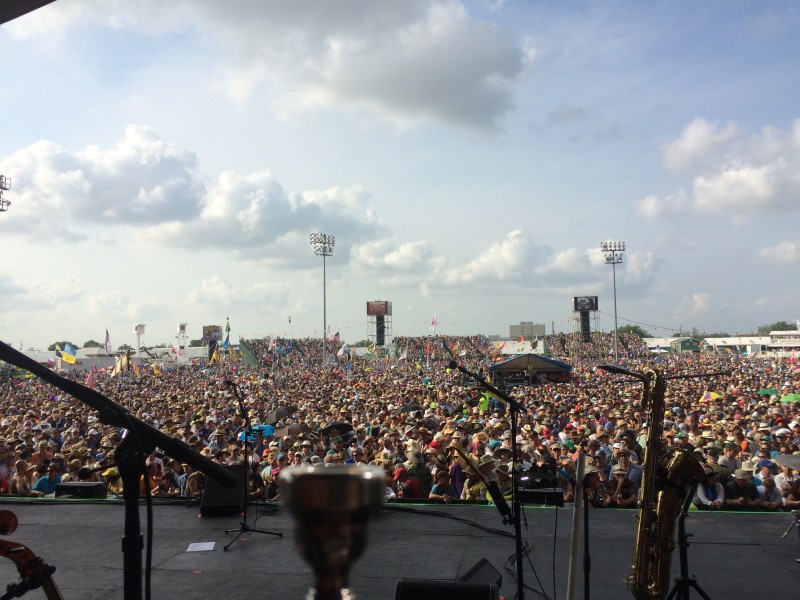 The crowd at Jazzfest